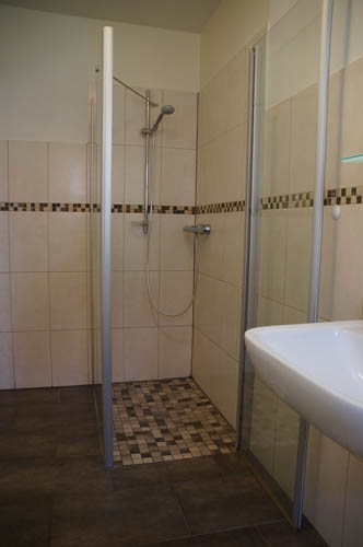 Ferienwohnung Kaustall Dusche