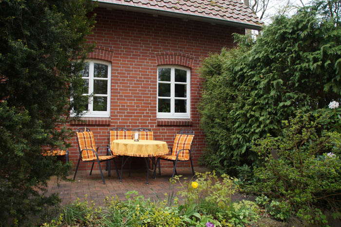 Ferienwohnung Kaustall Terrasse