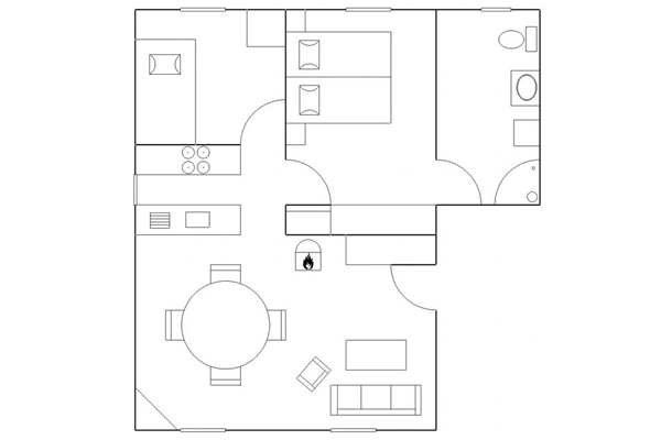 Ferienwohnung Peerstall Grundriss