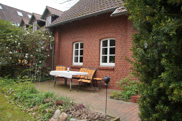 Ferienwohnung Peerstall Terrasse